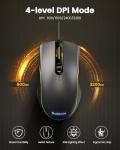 SABLUTE RGB Wired Gaming Keyboard & Mouse Set