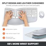 Wireless Ergonomic Keyboard and Vertical Mouse Combo