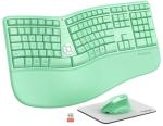 Ergonomic Wireless Keyboard and Vertical Mouse Combo