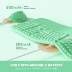 Ergonomic Wireless Keyboard and Vertical Mouse Combo