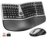 Wireless Ergonomic Keyboard and Mouse Set for Comfort