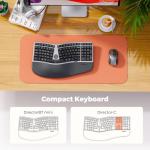 Wireless Ergonomic Keyboard and Mouse Set for Comfort