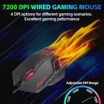 One-Handed RGB Gaming Keyboard Mouse Combo