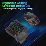 One-Handed RGB Gaming Keyboard Mouse Combo