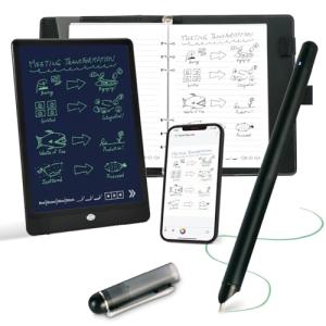 Smart Pen for Note Taking Set Real-Time Paper-to-Digital, Smart Digital Notebook with Pen for Meeting Class Creation, Convert to Text, Store, and Share Your Handwritten Notes via App(iOS/Android)