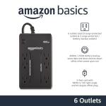 6-Outlet Surge Protector with 400VA Backup Power