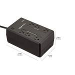 6-Outlet Surge Protector with 400VA Backup Power