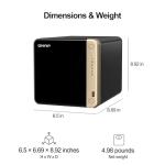 QNAP TS-464 4-Bay Desktop NAS with 12TB Storage