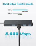 Anker 4-Port USB 3.0 Hub with Extended Cable