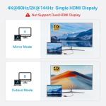 4K HDMI USB C Hub with 100W Power Delivery