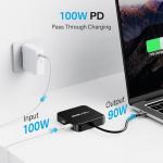 4K HDMI USB C Hub with 100W Power Delivery