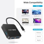 4K HDMI USB C Hub with 100W Power Delivery