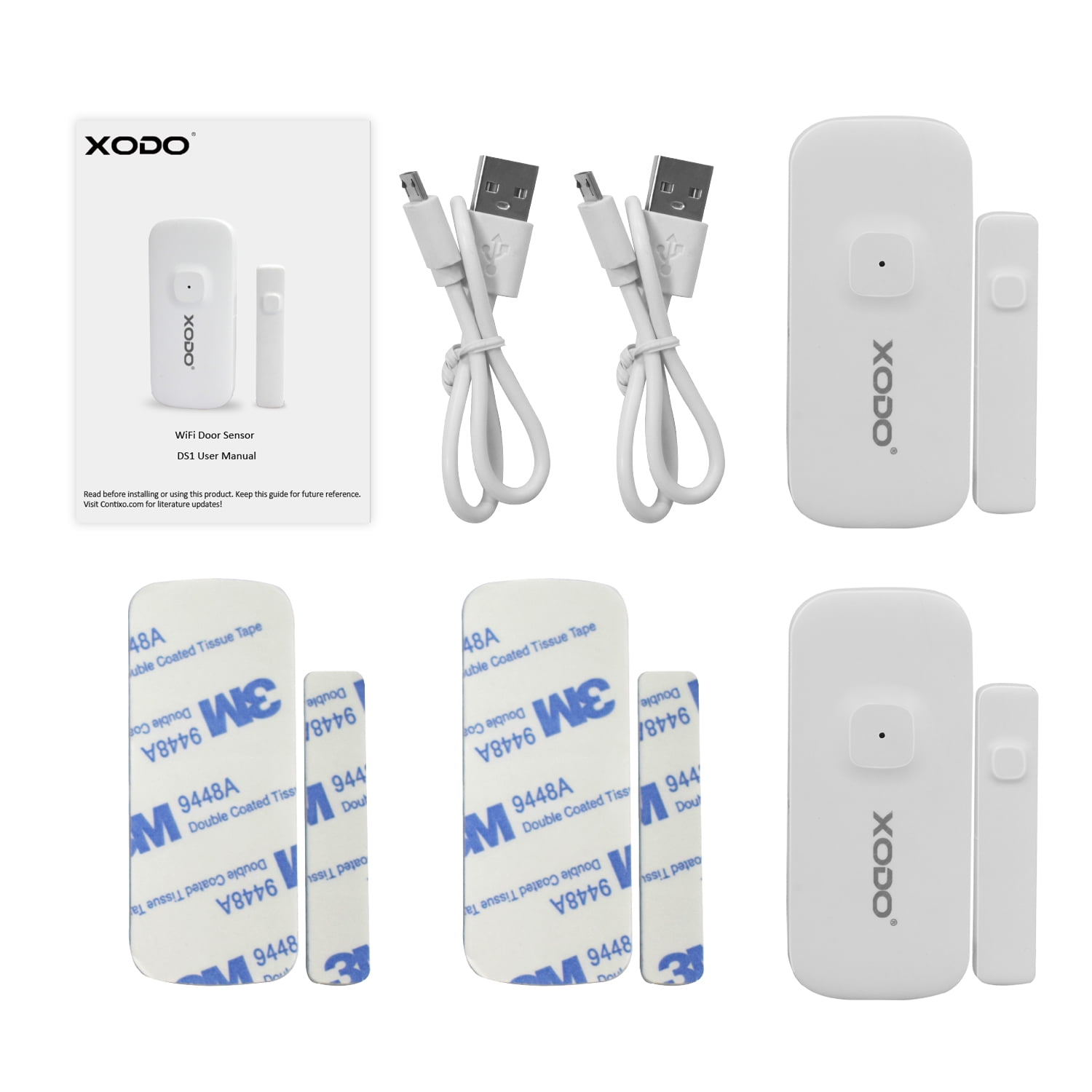 Wireless Security Door/Window Sensor 2-Pack