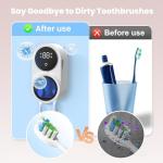 Automatic Toothbrush Holder with Rotating Cover