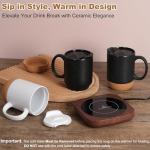 Smart Coffee Mug Warmer & Ceramic Mug Set