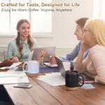 Smart Coffee Mug Warmer & Ceramic Mug Set