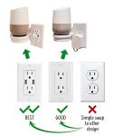 Mount Genie Smart Home Outlet Shelf with Cord Storage