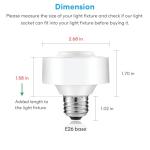 LoraTap Smart WiFi Bulb Socket E26 2-Pack