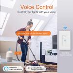 Smart WiFi Light Switch - Works with Alexa & Google Home