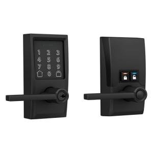 Schlage Smart Keyless Touchscreen Door Lock, Matte Black