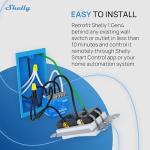 Shelly 1 Gen4 Smart Relay Switch - Wi-Fi & Zigbee