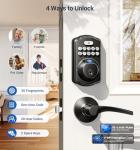 Veise Keyless Fingerprint Door Lock with Handles