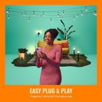 WiZ Elpas Bollard Smart WiFi Outdoor LED Path Light Starter Kit Compatible with Alexa, Google Assistant and Siri Shortcuts, Bluetooth Compatible, No Hub Required