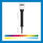 WiZ Elpas Bollard Smart WiFi Outdoor LED Path Light Starter Kit Compatible with Alexa, Google Assistant and Siri Shortcuts, Bluetooth Compatible, No Hub Required