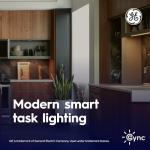 GE Cync Reveal HD+ Smart Undercabinet Puck Light Fixtures, Color Changing Undercab Puck Lights, Smart Wi-Fi Kitchen Lights, Works with Alexa and Google Home, 3-in (3 Pack)