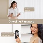 Keyless Entry Door Lock - Fingerprint Door Locks with App Control - Smart Deadbolt for Front Doors - Biometric Security, Auto-Lock&One-Touch-Lock, IP54 Waterproof, Easy Install