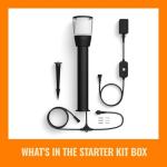 WiZ Elpas Bollard Smart WiFi Outdoor LED Path Light Starter Kit Compatible with Alexa, Google Assistant and Siri Shortcuts, Bluetooth Compatible, No Hub Required