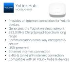 YoLink LoRa Smart Door Sensor Starter Kit: - 1/4 Mile Open-Air Range, Door Left-Open Reminders,5 Years Battery Life, SMS/Text, Email & App Alerts, Alexa, IFTTT, Home Assistant