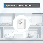 Tapo Smart Hub with Built-in Chime, REQUIRES 2.4GHz Wi-Fi, Reliable Long-Range Connections with Tapo Sensors, Sub-1G Low-Power Wireless protocol, Connect up to 64 smart devices (H100)