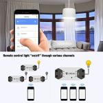 WiFi Smart Switch eMylo Wireless Relay Light Switch Tuya Remote Control Module Home Automation Timer Switch Compatible with Alexa Echo Google Home iPhone Android App 1 Pack