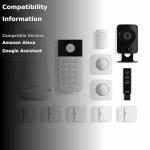 SimpliSafe 12 Piece Wireless Home Security System w/HD Camera - Optional 24/7 Professional Monitoring - No Contract - Compatible with Alexa and Google Assistant, White