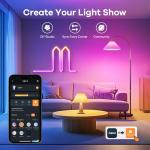 OREiN Matter Smart Light Bulb, Smart Light Bulbs Work with Apple Home, Alexa, Google Home, SmartThings, A19 Color Changing Light Bulbs 2.4Ghz WiFi, 800 Lumens Equivalent 60W 4Pack