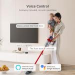 WiFi Smart Door Lock Set: Hornbill Keyless Entry Door Lock Deadbolt with Handle Set Fingerprint Front Door Lock with 2 Knobs Alexa Bluetooth Remote Code Auto Lock for Home Hotel Security Black