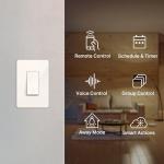 Kasa Smart Light Switch HS200-LA, Light Almond, Single Pole,Neutral Wire Required, 2.4GHz Wi-Fi Light Switch Compatible with Alexa and Google Home, UL Certified, No Hub Required
