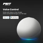 Feit Electric BR30 Smart Flood Light Bulb,2.4GHz WiFi Color Changing and Dimmable, No Hub, Works with Alexa or Google Assistant, BR30/RGBW/CA/AG, 65W, Multi-Color (RGBW), 1 Count (Pack of 1)