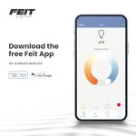 Feit Electric BR30 Smart Flood Light Bulb,2.4GHz WiFi Color Changing and Dimmable, No Hub, Works with Alexa or Google Assistant, BR30/RGBW/CA/AG, 65W, Multi-Color (RGBW), 1 Count (Pack of 1)