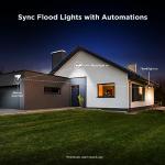 Feit Electric Smart Outdoor Flood Lights with Motion Sensor, 28W LED WiFi Security Light with Dusk to Dawn Compatible with Alexa and Hey Google, Tunable White, 2 Head, Hardwired, S9DFL/CCT/MOT/WH/AG