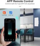 XFOX Glass Panel Smart Touch Light Switch 3-Gang - Tuya Matter Enabled for Apple Home/Siri, Alexa, Google - Requires Neutral - WiFi 2.4GHz - 120V 10A