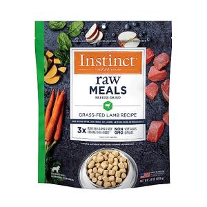 Instinct Freeze Dried Raw Meals, Natural Dry Dog Food, Grain Free - Grass Fed Lamb, 24 oz. Bag