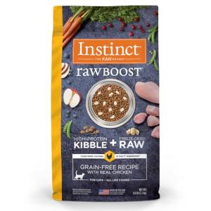 Instinct Raw Boost, Natural Dry Cat Food with Freeze Dried Pieces, High Protein, Grain Free Recipe - Real Chicken, 5 lb. Bag