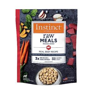 Instinct Freeze Dried Raw Meals, Natural Dry Dog Food, Grain Free - Real Beef, 25 oz. Bag