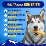Himalayan Dog Chew Original Yak Cheese Chew, 3 Small Sticks, 1.1 oz, Gluten Free, Healthy Treats, Grain & Lactose Free 100% Natural, Long Lasting for Dogs Under 15 lbs