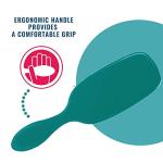 Wet Brush Pet Hair Brush, Smooth, Shiny Fur, Dog and Cat Hairbrush, De-Shedding Comb & Dematting Tool for Grooming Long or Short-Haired Dogs, Tangle-Free for Less Pulling & Tugging, Teal