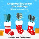 Wet Brush Pet Hair Brush, Smooth, Shiny Fur, Dog and Cat Hairbrush, De-Shedding Comb & Dematting Tool for Grooming Long or Short-Haired Dogs, Tangle-Free for Less Pulling & Tugging, Teal