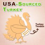 AFreschi Turkey Tendons for Dogs, USA-Sourced, Healthy Dog Treats, Rawhide-Free Puppy Chews, Long Lasting, All Natural, Hypoallergenic Dog Treats for Small Breeds, 40 Count Box Bone (S)