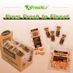 AFreschi Turkey Tendons for Dogs, USA-Sourced, Healthy Dog Treats, Rawhide-Free Puppy Chews, Long Lasting, All Natural, Hypoallergenic Dog Treats for Small Breeds, 40 Count Box Bone (S)